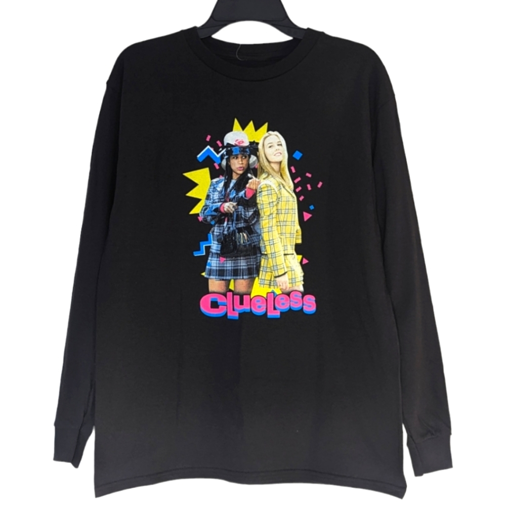 Clueless long sleeve unisex shirt size L Black Paramount Pictures